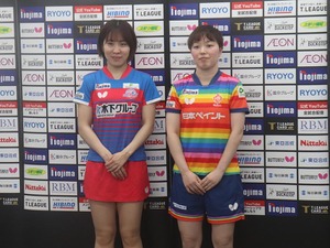 平野美宇は“キーマン”張本美和に期待「引っ張ってくれる」　芝田沙季はMVP受賞の横井咲桜に太鼓判「本当に強い」　POセミファイナルで対戦【Tリーグ】 画像