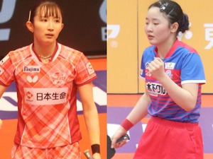 早田ひなが2番手で張本美和とエース対決　6度目制覇狙う日本生命か連覇目指すKA神奈川か　PO女子制覇かけて名門対決【Tリーグ】 画像