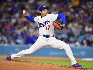 【MLB】大谷翔平が投じた「驚異の1球」　“外角方向に45センチ”横断したスプリットに公式注目「この変化量よ……」 画像
