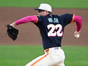 【MLB】「防御率0.00」パドレスの最強守護神ミラー、今季打者24人で19K「三振割合79.2％」　“平均163キロ”のフォーシームで無双中 画像