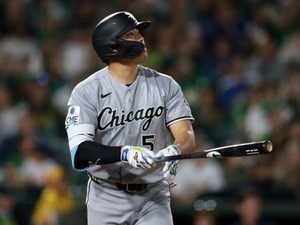 【MLB】「モンスタームーンショット！」村上宗隆、158キロを“バット一閃”6号満塁本塁打　試合終盤でダメ押しの豪快アーチ 画像