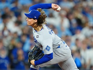 【MLB】“腰痛”で緊急降板したグラスノー、IL入りは回避か「高校生の頃から時々ある」　再発する原因にも言及「背が……」 画像