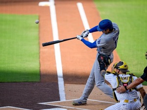 【MLB】大谷翔平、今季8号先頭打者アーチからの……初回159キロで2奪三振　復活の二刀流に米記者驚き「彼はフェアじゃない」 画像