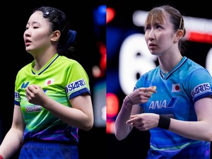 張本美和、リベンジマッチ実現で“対早田ひな”対策は？　過去戦績は25歳サウスポーが優位、ダブルスで好連携の両者が激突【USスマッシュ】 画像