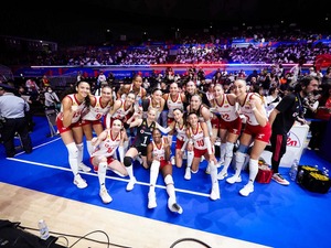 バレー女子日本を撃破のトルコ、最多20得点のエースは「大きな役割を果たす」　32歳のベテランは勝敗分けたポイントを分析【VNL2026】 画像