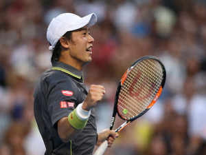 【全豪オープン15】錦織圭は4年連続のベスト16進出、1stセットダウンから逆転勝利 画像