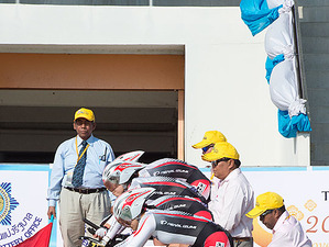 アジア選手権女子ジュニアチームパーシュートで日本は決勝に進出 画像