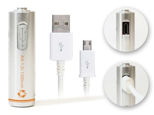 ソウル発…USBケーブルだけで充電可能な乾電池「LIGHTORS」登場 画像