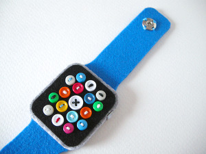 アップルウォッチ、発売を待てない人に朗報!?　フェルトで作成したかわいいフェイク 画像