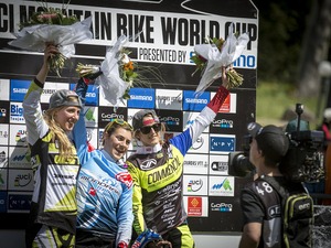 【自転車MTB】W杯ダウンヒル第1戦フランス大会、女子は地元のラゴが優勝 画像