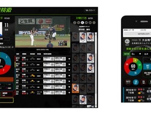 富士通、プロ野球映像を打席結果で検索できるサービスを開始 画像
