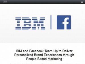 IBMとFacebook、マーケティング領域ビジネスで業務提携 画像