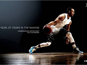 【NBA】アンダーアーマー契約のステファン・カリー、2014-15シーズンMVP受賞 画像