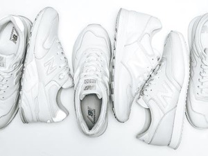 ニューバランス、人気モデルのオールホワイトモデルを発売 画像