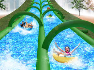 東京・豊洲でハイドロプレーニング現象を体験！ずぶ濡れアトラクション「UGOKAS」 画像