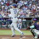 【MLB】大谷翔平、中堅フェンス直撃大飛球の“174キロ”二塁打でチャンスメーク　フリーマンの犠飛で先制点 画像