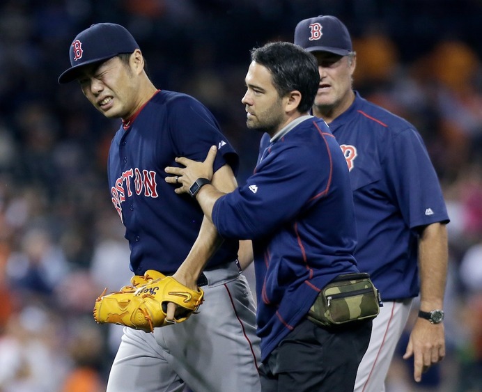 【MLB】レッドソックス・上原、打球が手首直撃も気迫のセーブ（c）Getty Images