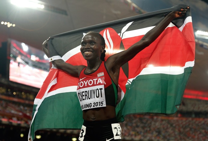 【世界陸上2015】ケニアのチェルヨト、女子1万メートル2度目の金（c）Getty Images