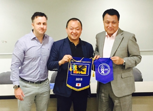 グアムサッカー協会会長、日本サッカー協会を表敬訪問