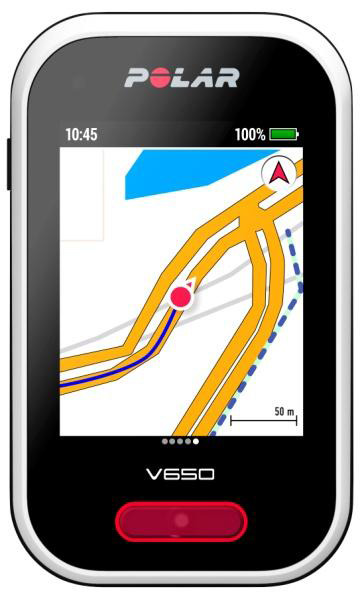 サイクルコンピュータPolar V650にマップ機能追加…ポラールが無料アップデート