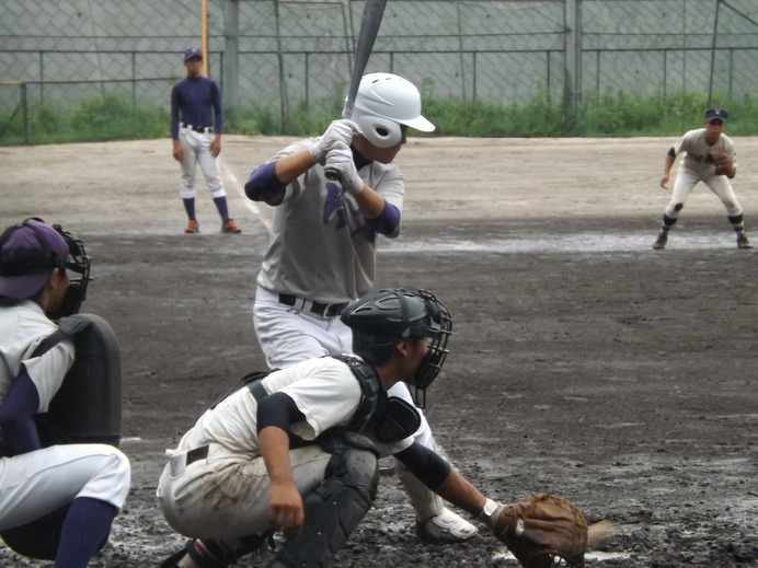 片倉高校と四街道高校の練習試合