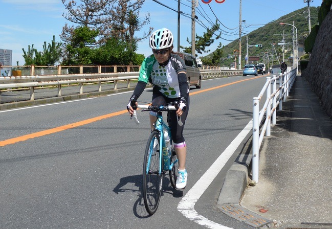 【ツール・ド・東北15】水越ユカ、ロードバイクの自主練習…神奈川の海沿いをサイクリング！