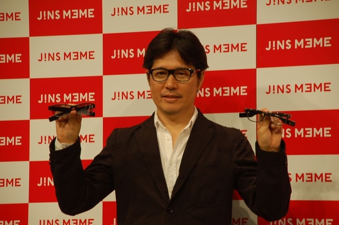 「JINS MEME」発表会（2015年10月14日）