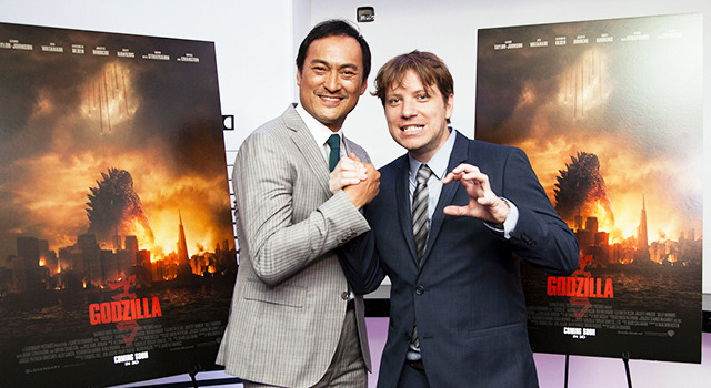 渡辺謙＆ギャレス・エドワーズ監督／『GODZILLA』 -(C) 2014 WARNER BROS. ENTERTAINMENT INC. & LEGENDARY PICTURES PRODUCTIONS LLC