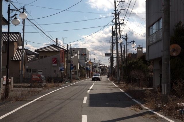 福島県双葉町（2014年3月10日）　(c) Getty Images