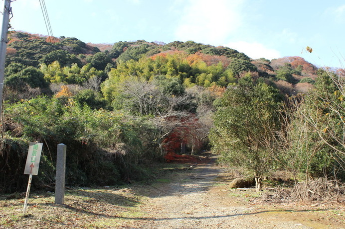 閑居山の山容。閑居するのにふさわしい山の形。