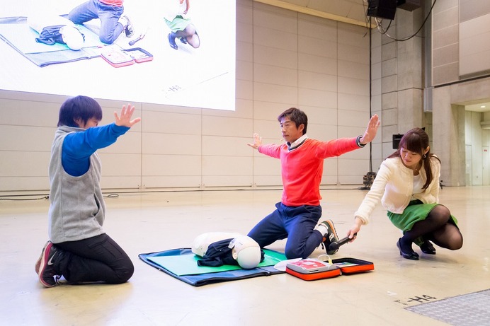 東京マラソン2016に向けて「普通救命講習会～身につけよう応急手当～」が開催