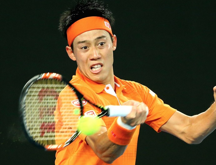 錦織圭、全豪オープン5年連続のベスト16進出「苦しんだが振り切れた」（c）Getty Images