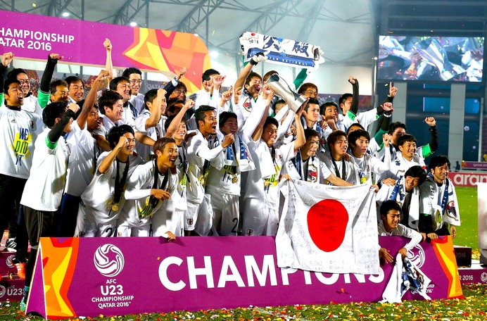 U-23日本代表、アジア選手権制覇…韓国に0-2から大逆転勝利（c）Getty Images