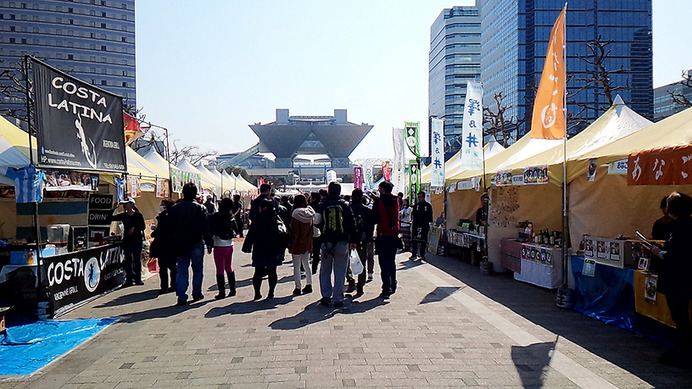 東京マラソン2016フィニッシュ地点、東京ビッグサイトにて（2月28日）