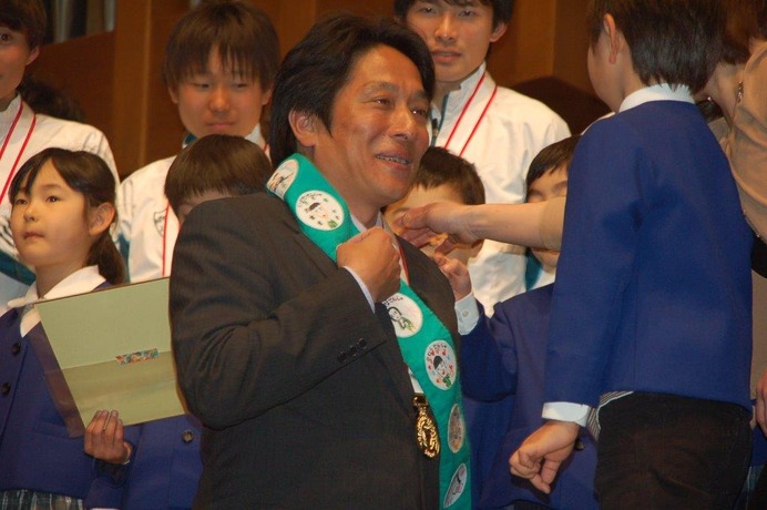 青山学院大学の箱根駅伝優勝報告会（2016年3月5日）