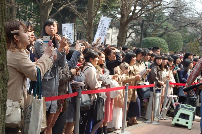 青山学院大学の箱根駅伝優勝報告会（2016年3月5日）