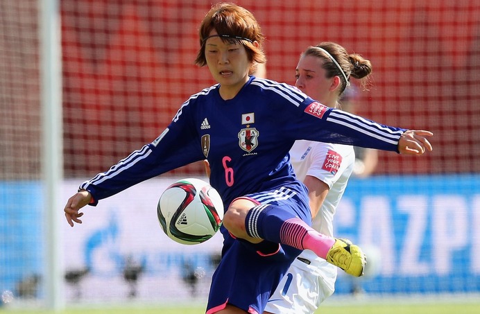 サッカーの女子W杯準決勝 日本対イングランド（2015年7月1日）（c）Getty Images