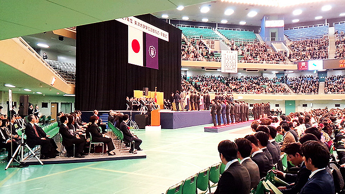東洋大学卒業式（3月23日、日本武道館）