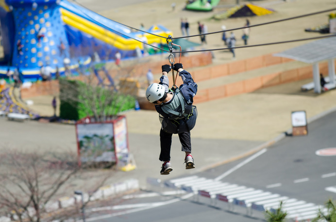 往復561m、高低差約20m！ツインリンクもてぎの「メガジップライン」をやってみた