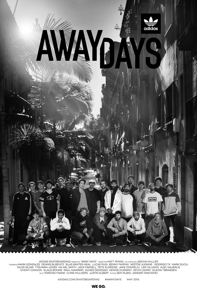 アディダス スケートボーディングチームが「Away Days」公開記念ツアー開催