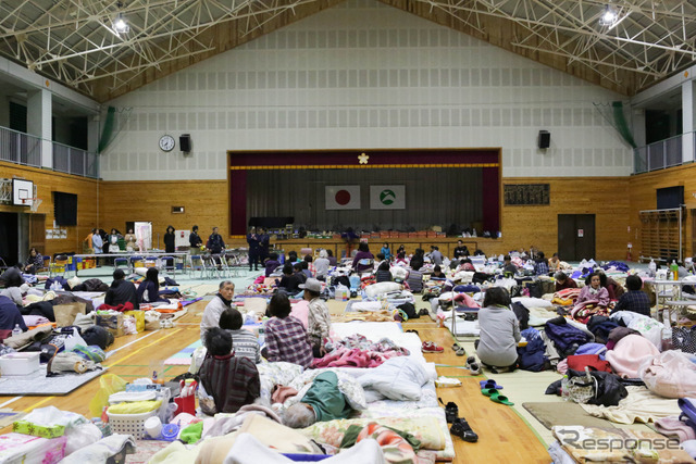 熊本地震 避難所の様子