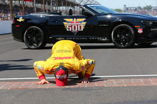 インディ500レースに勝利したライアン・ハンター=レイ