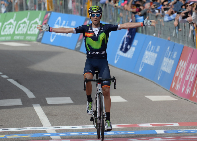 モビスターのアレハンドロ・バルベルデ（スペイン）がジロ・デ・イタリア初優勝