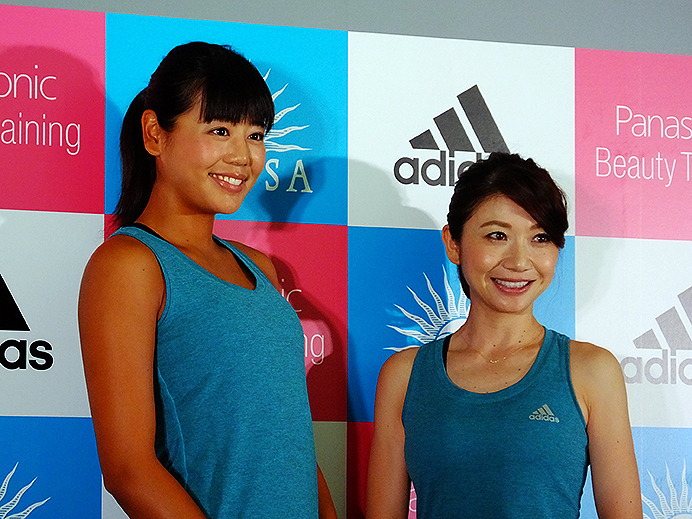 adidas MeCAMP supported by ANESSA and Panasonic オープニングイベントに参加した坂口佳穗選手と市橋有里氏（5月28日）