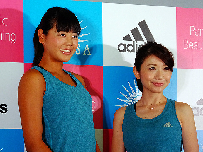 adidas MeCAMP supported by ANESSA and Panasonic オープニングイベントに参加した坂口佳穗選手と市橋有里氏（5月28日）