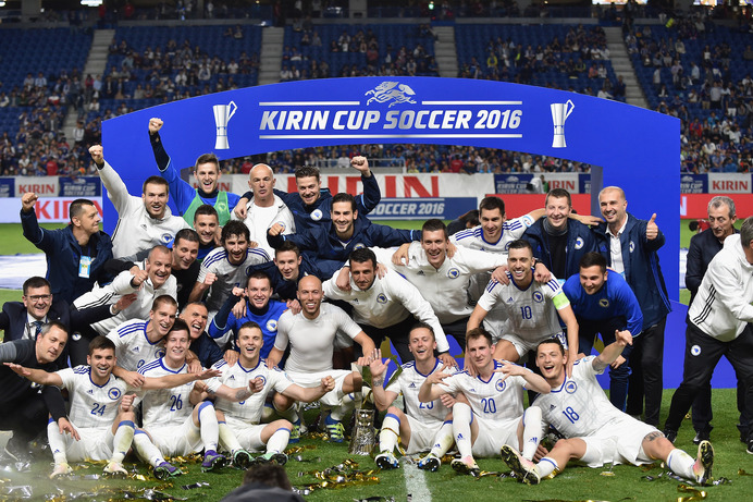 キリンカップでボスニア・ヘルツェゴビナが優勝（2016年6月7日）