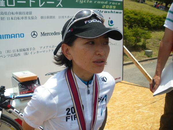 　第12回全日本自転車競技選手権ロードレースが6月28日（日）に広島県立中央森林公園で行われ、エリート女子クラスで西加南子（フォーカス・アウトドアプロダクツ）が優勝した。