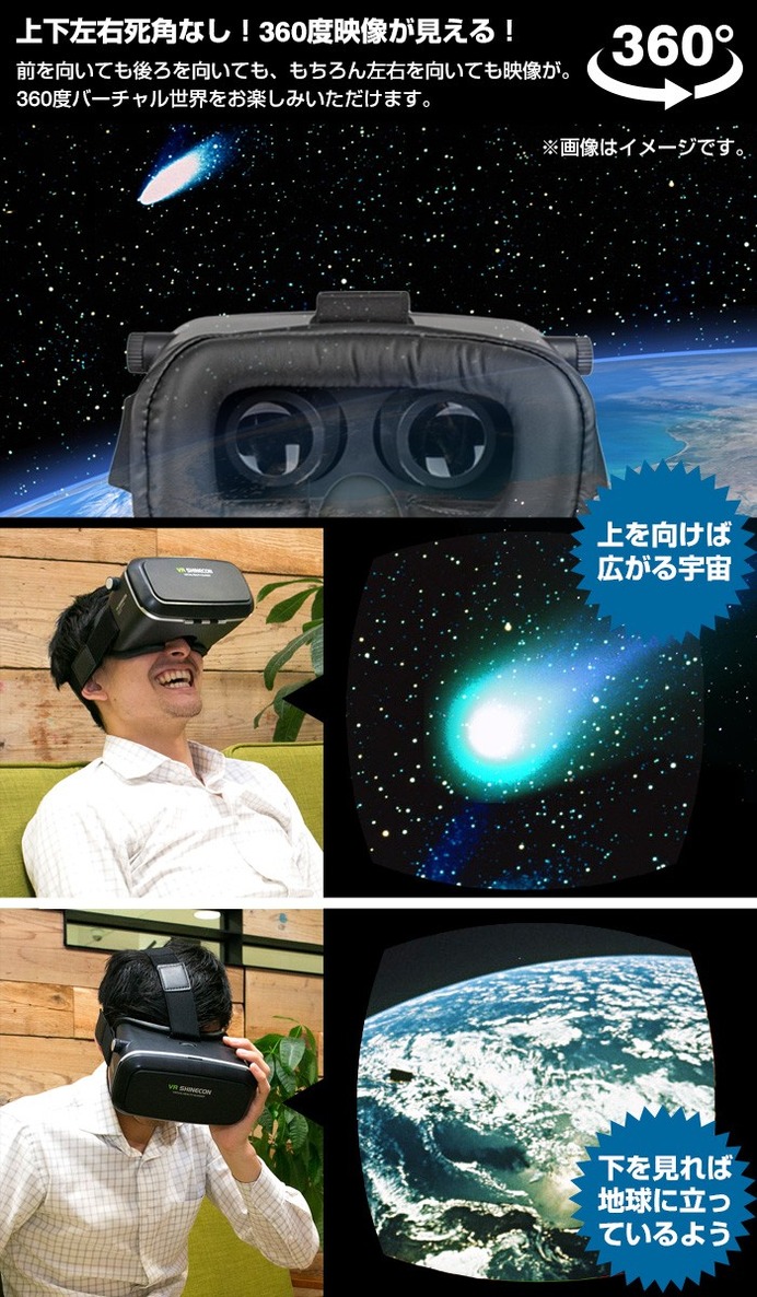 自分のスマホでVR体験！「VR SHINECONヘッドセット」発売