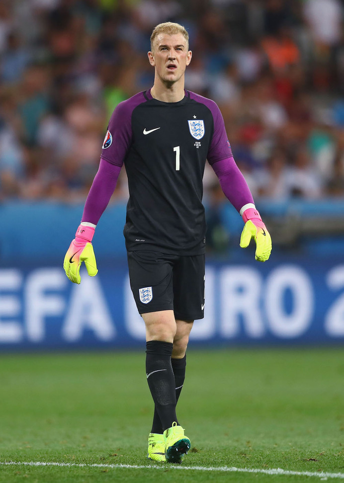 サッカーイングランド代表のジョー・ハート 参考画像（2016年6月27日）