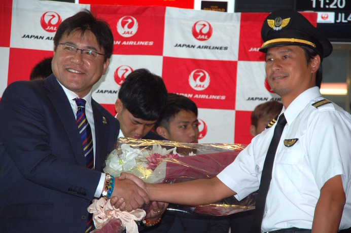 羽田空港でサッカーU-23日本代表の壮行会が開催（2016年7月21日）